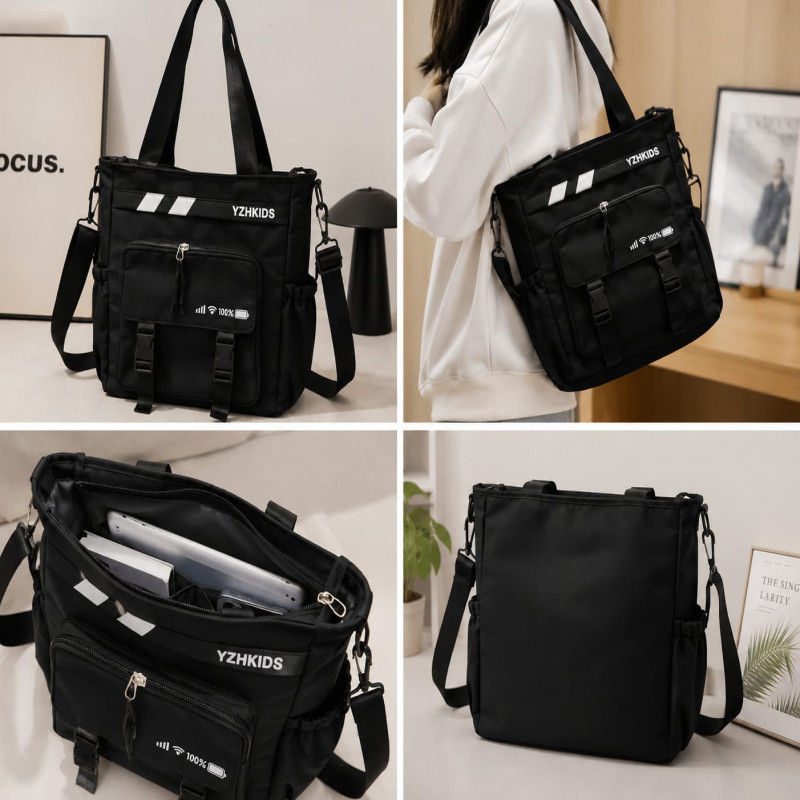 Premium minimalist product photography tote bag