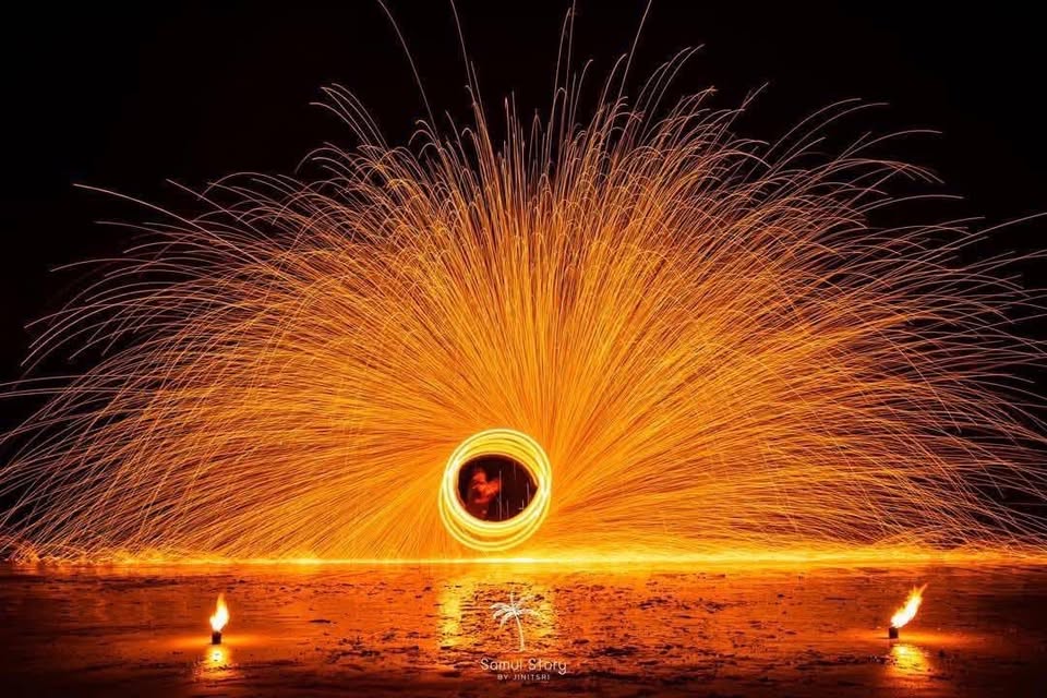 Fireshow On The Beach