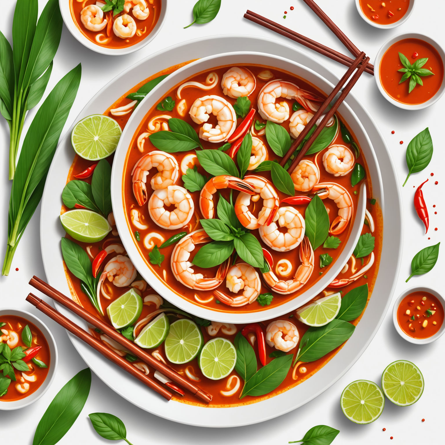 Tom Yum Kung with Shrimp