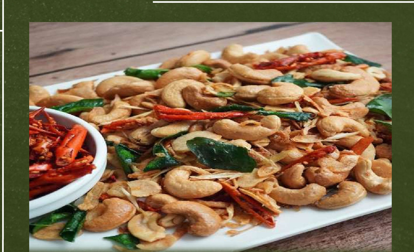 Fried Cashew Nuts with Herbs