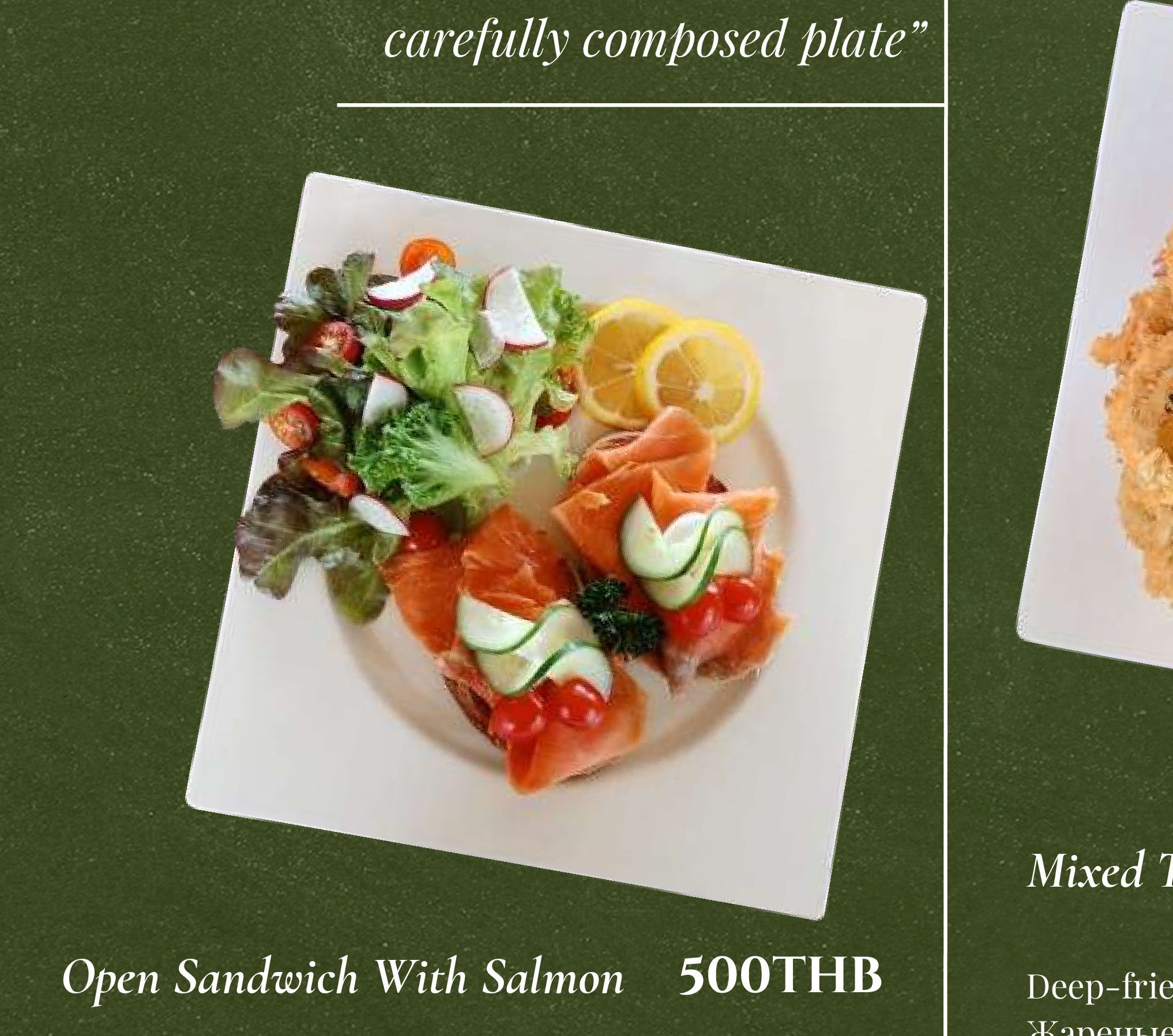 Open Sandwich With Salmon