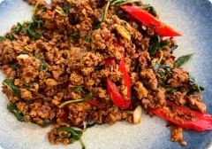 Wagyu Beef with Hot Basil