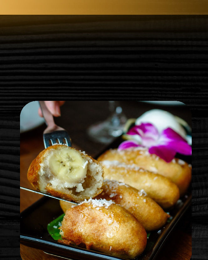 Deep Fried Banana with Ice Cream