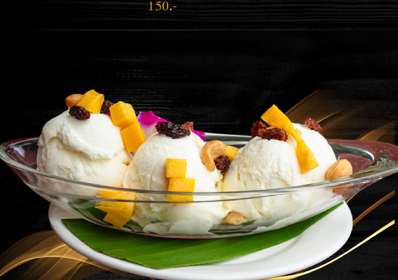 Coconut Ice Cream with Toppings