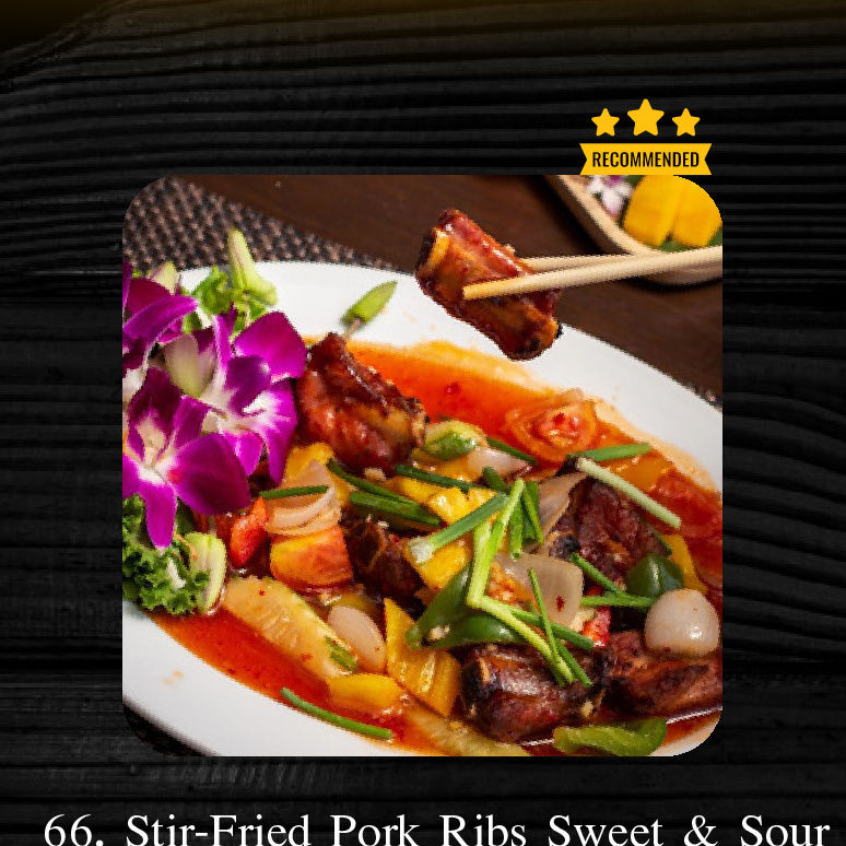 Stir-Fried Pork Ribs Sweet & Sour Sweet and sour ribs