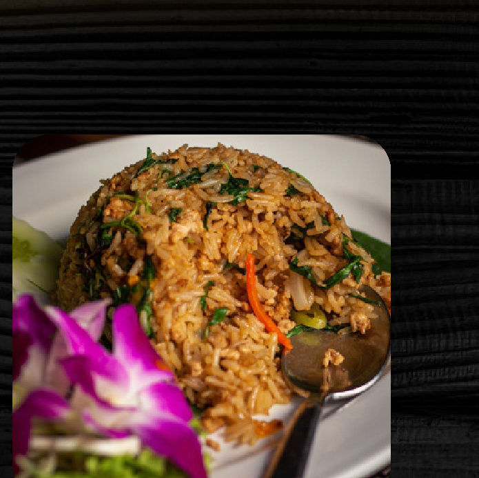 Fried Rice with Basil (Pork or Chicken) / Basil leaf pork/chicken fried rice