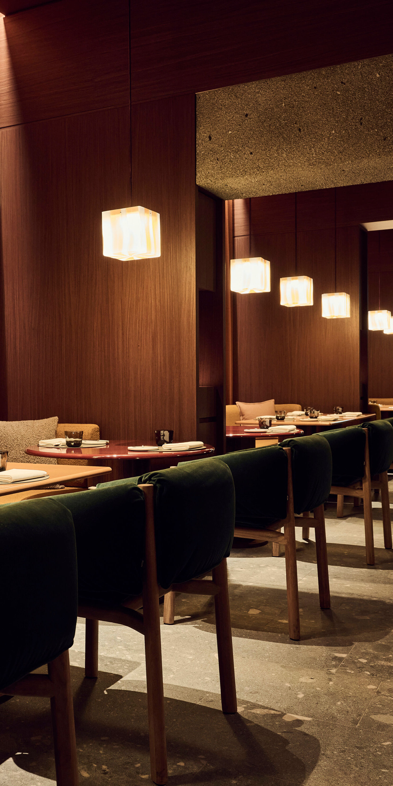 Interior of the IGNIV restaurant