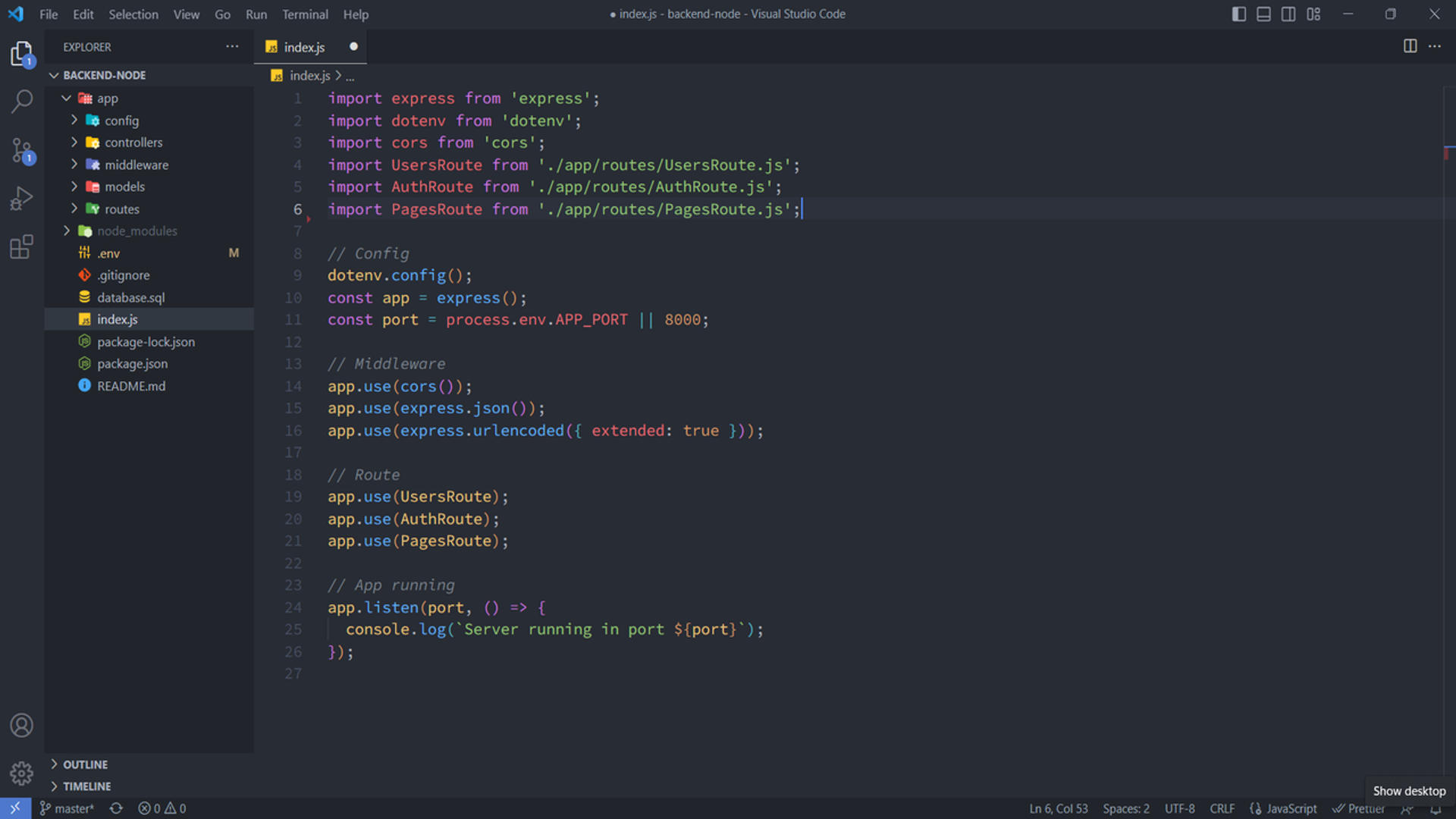 Simple Backend Sistem Login JWT