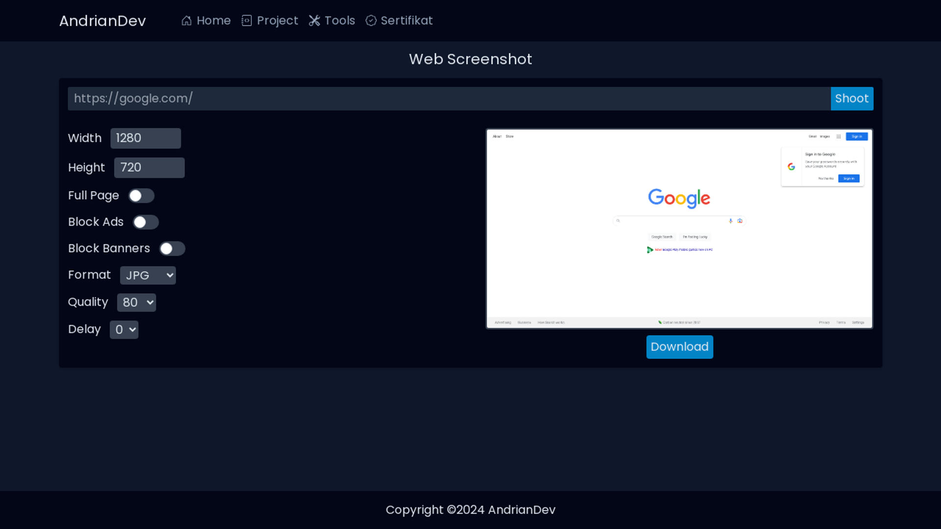 Web Screenshot