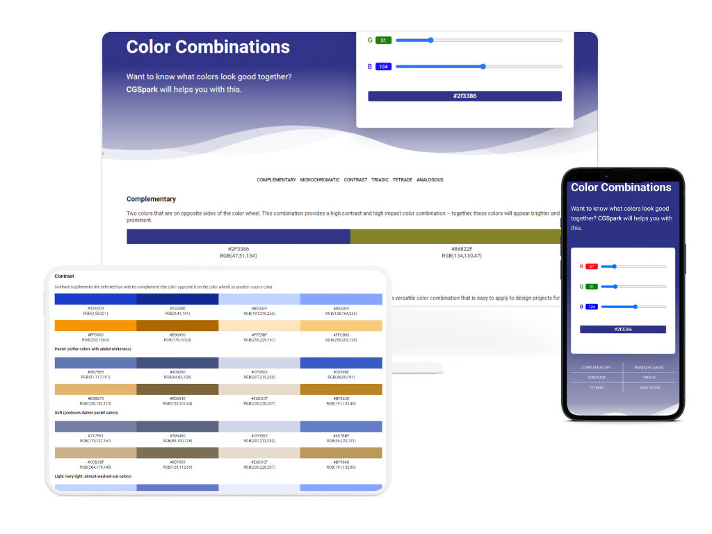 Colorize - color combination tool