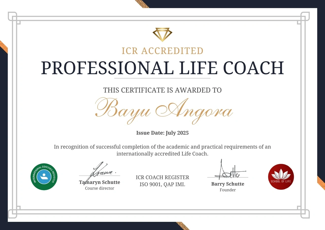 ICR | Professional Life Coach | Bayu Angora