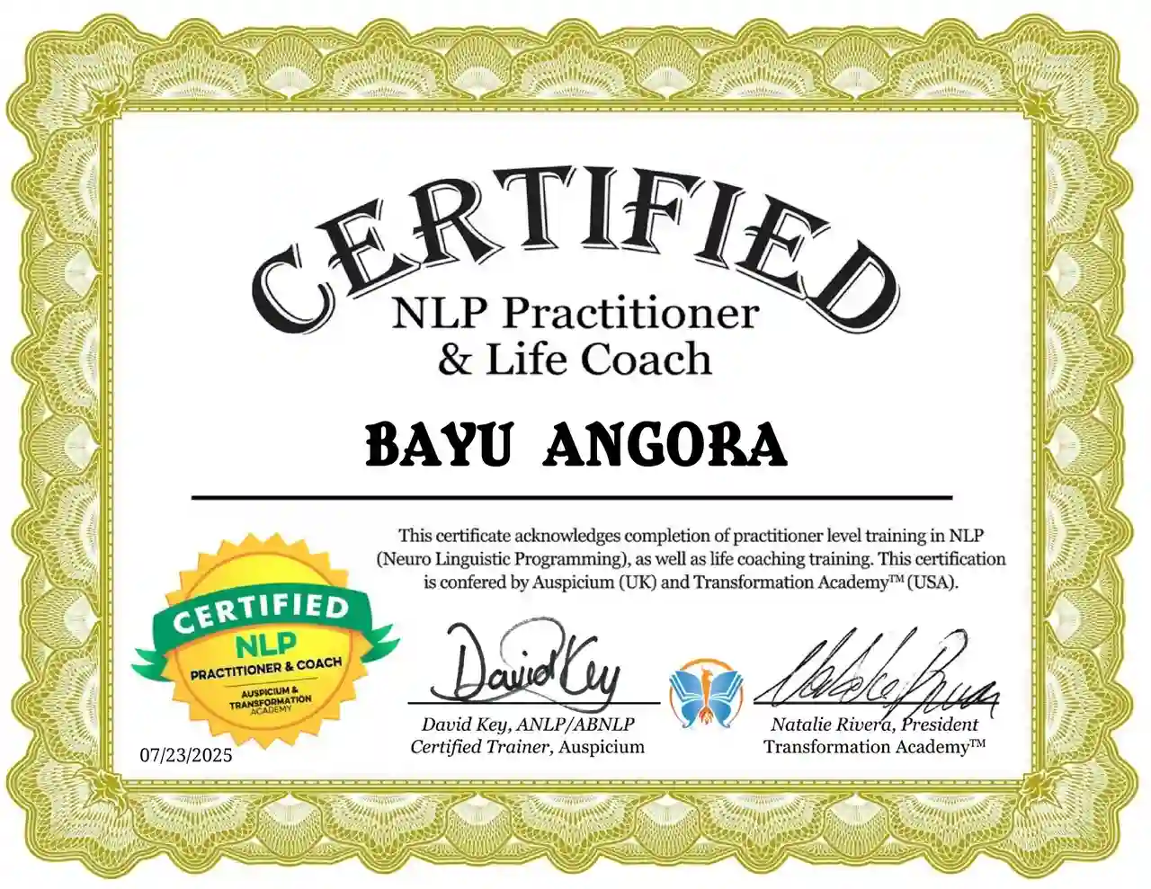 Transformation | NLP Life Coach | Bayu Angora