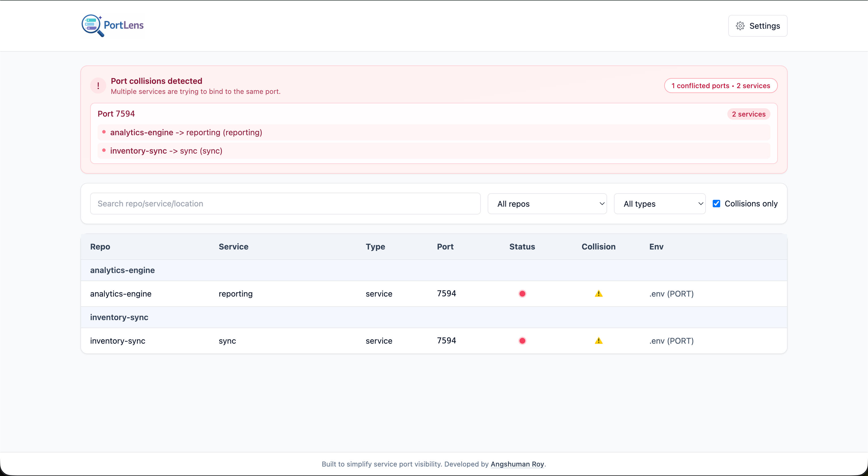 UI - Collision View - Collision Only Filter Applied