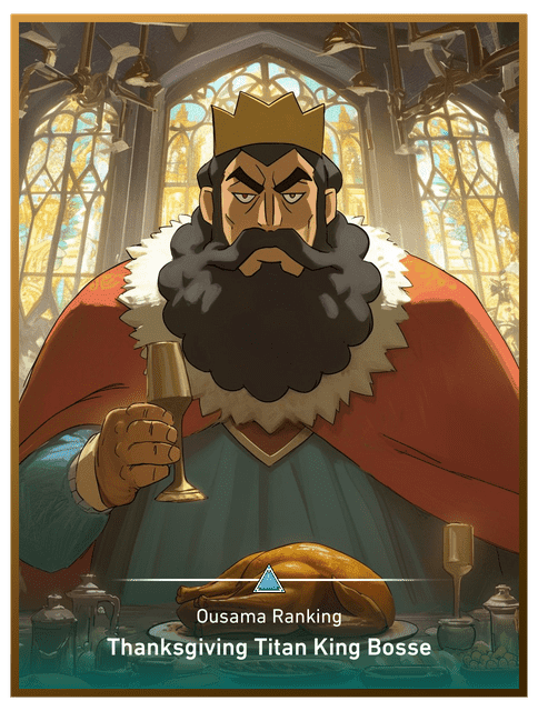 Thanksgiving Titan King Bosse