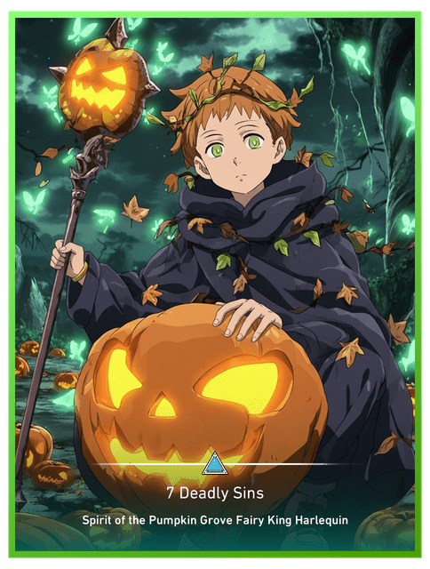 Spirit of the Pumpkin Grove Fairy King Harlequin