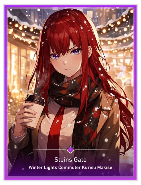 Winter Lights Commuter Kurisu Makise