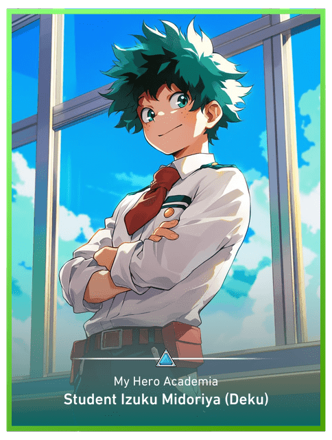 Student Izuku Midoriya (Deku)