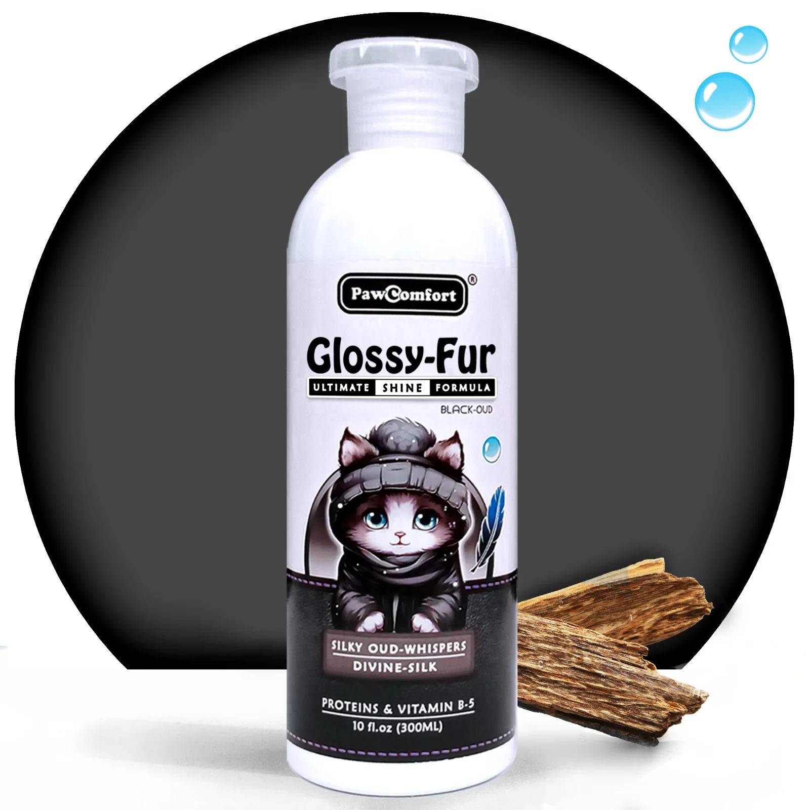 PAWCOMFORT GLOSSY FUR - BLACK OUD