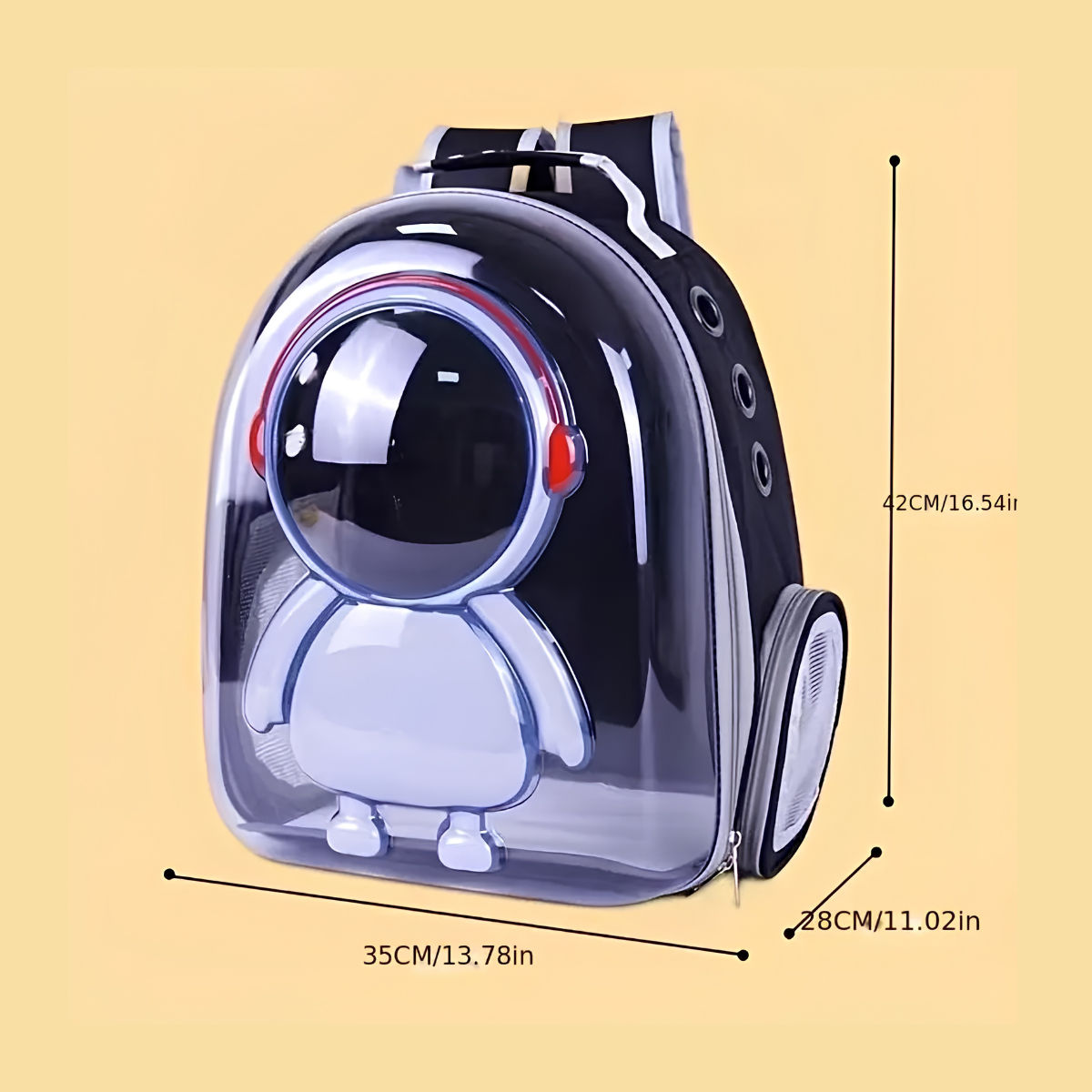 Astronaut Transparent Cat Travelling Bag image 2