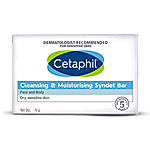 Cetaphil Cleansing & Moisturising Syndet Bar With Shea butter | Dermatologist Recommended