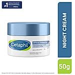 Cetaphil Optimal Hydration Replenishing Night Cream 50g | Lightweight & Overnight Hydration | Hyaluronic Acid, Blue Daisy extract, Vitamin B5 | Dermatologist recommended for sensitive skin