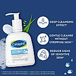 Cetaphil Hydrating Foaming Cream Cleanser 236 ml with Aloevera |  | Dermat Tested