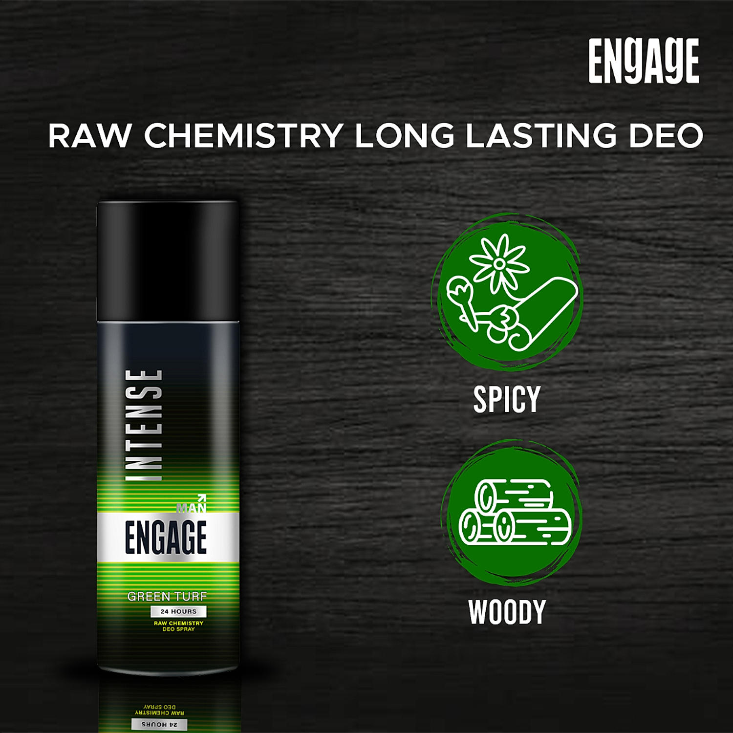 Buy Intense Green Turf Deo Sprays For Men 150ml Pack Of 2 Online At Itc Engage Intcombo2 9267