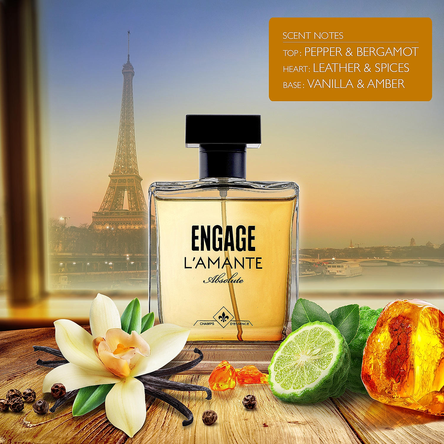 L amante Absolute Perfume for Men 100 ml