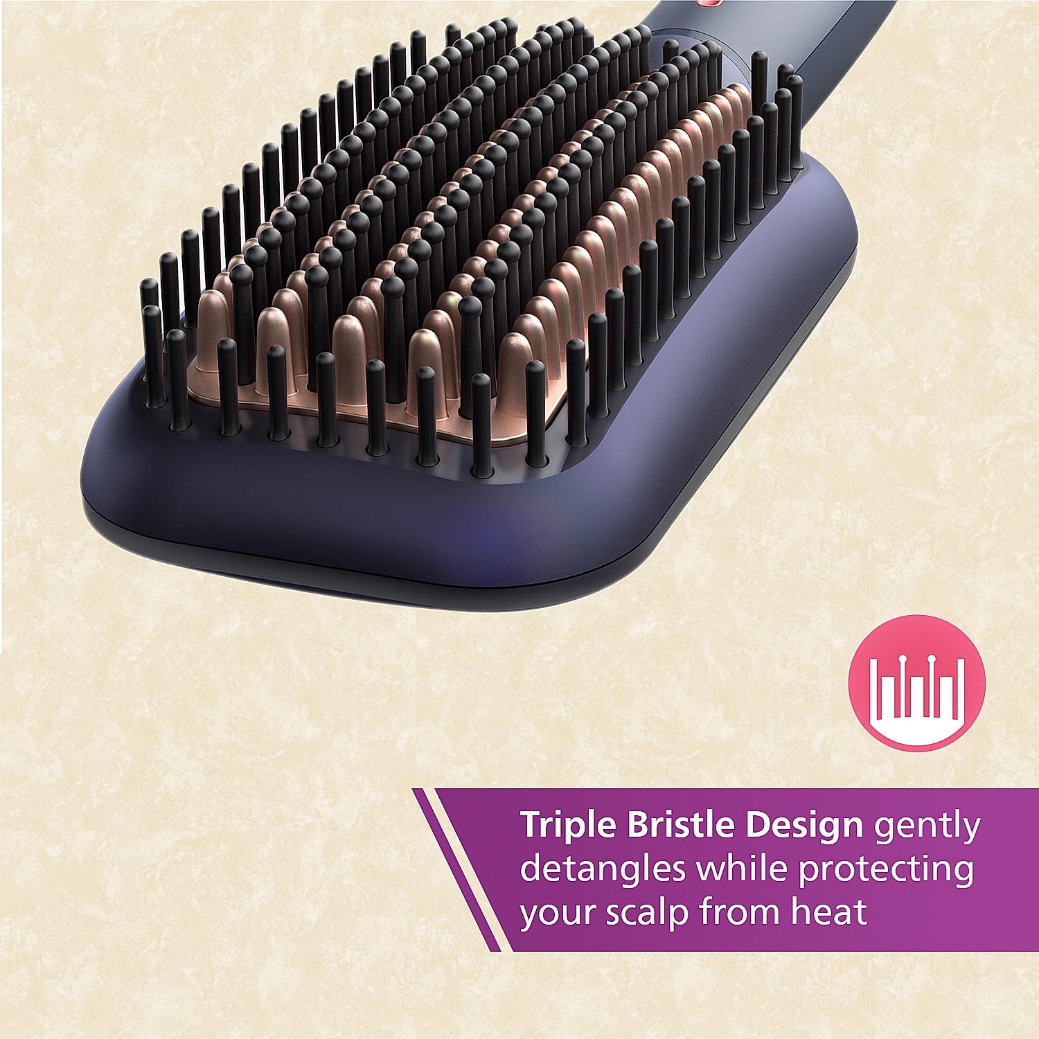 Buy Philips Hair Straightening Brush Bhh Online At Philips E Shop