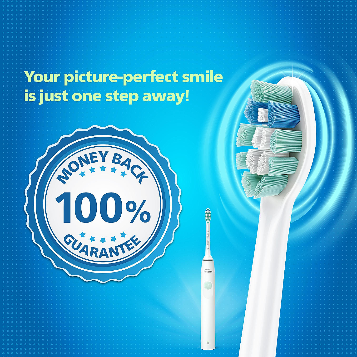 1100 Series Sonic electric toothbrush HX3641/11 | Philipsq