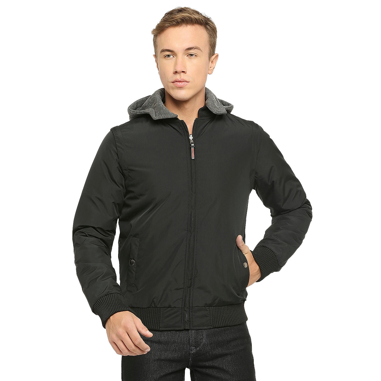 Lawman Full Sleeve dual Shade Solid Men's Jacket