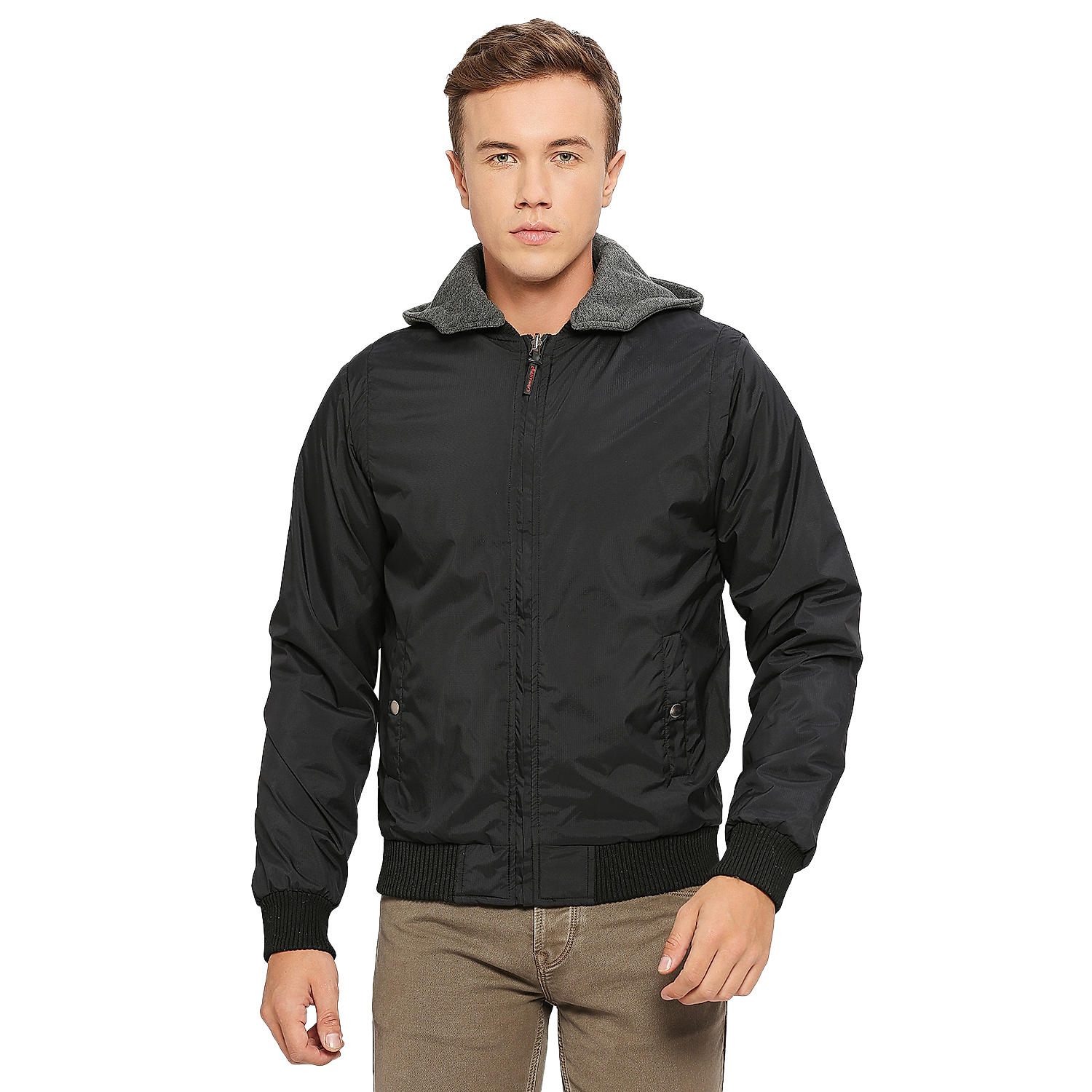 Lawman Full Sleeve dual Shade Solid Men's Jacket