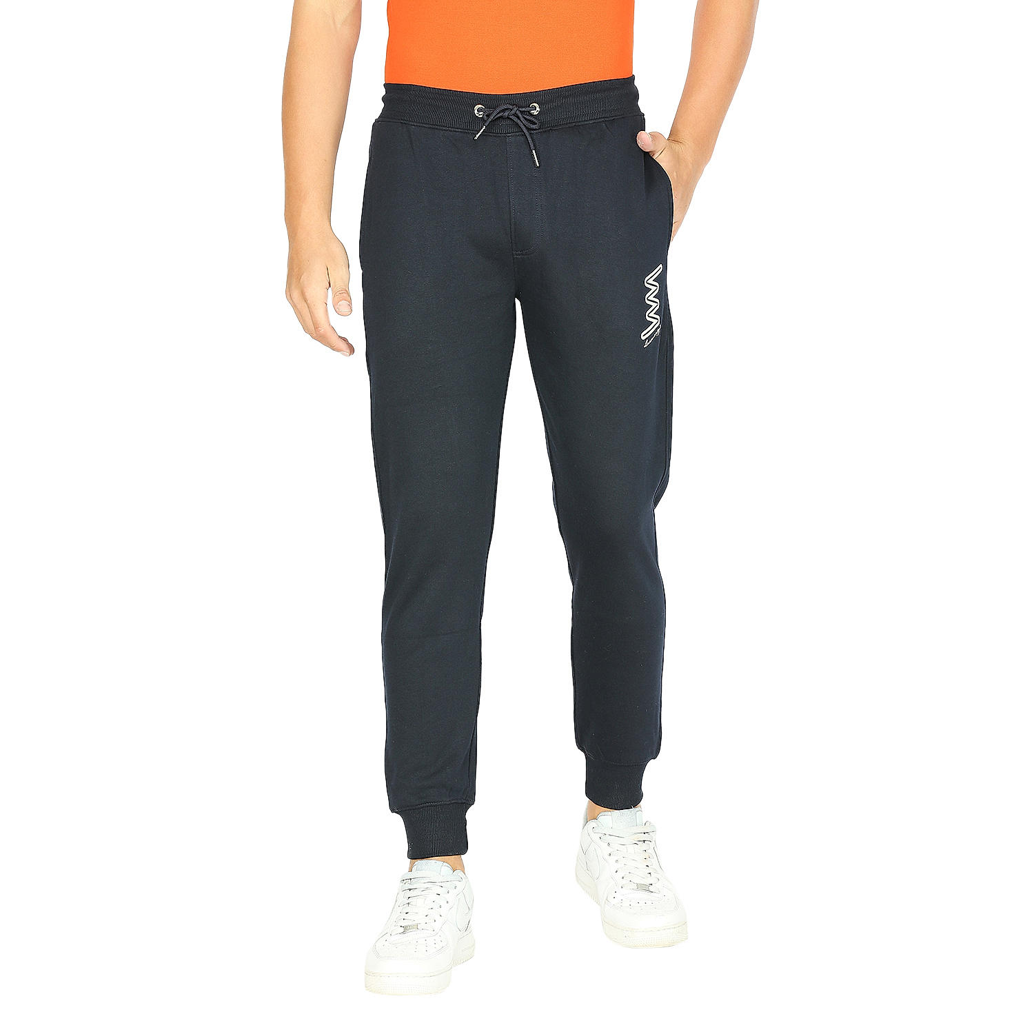 LAWMAN Solid Men Dark Blue Track Pants