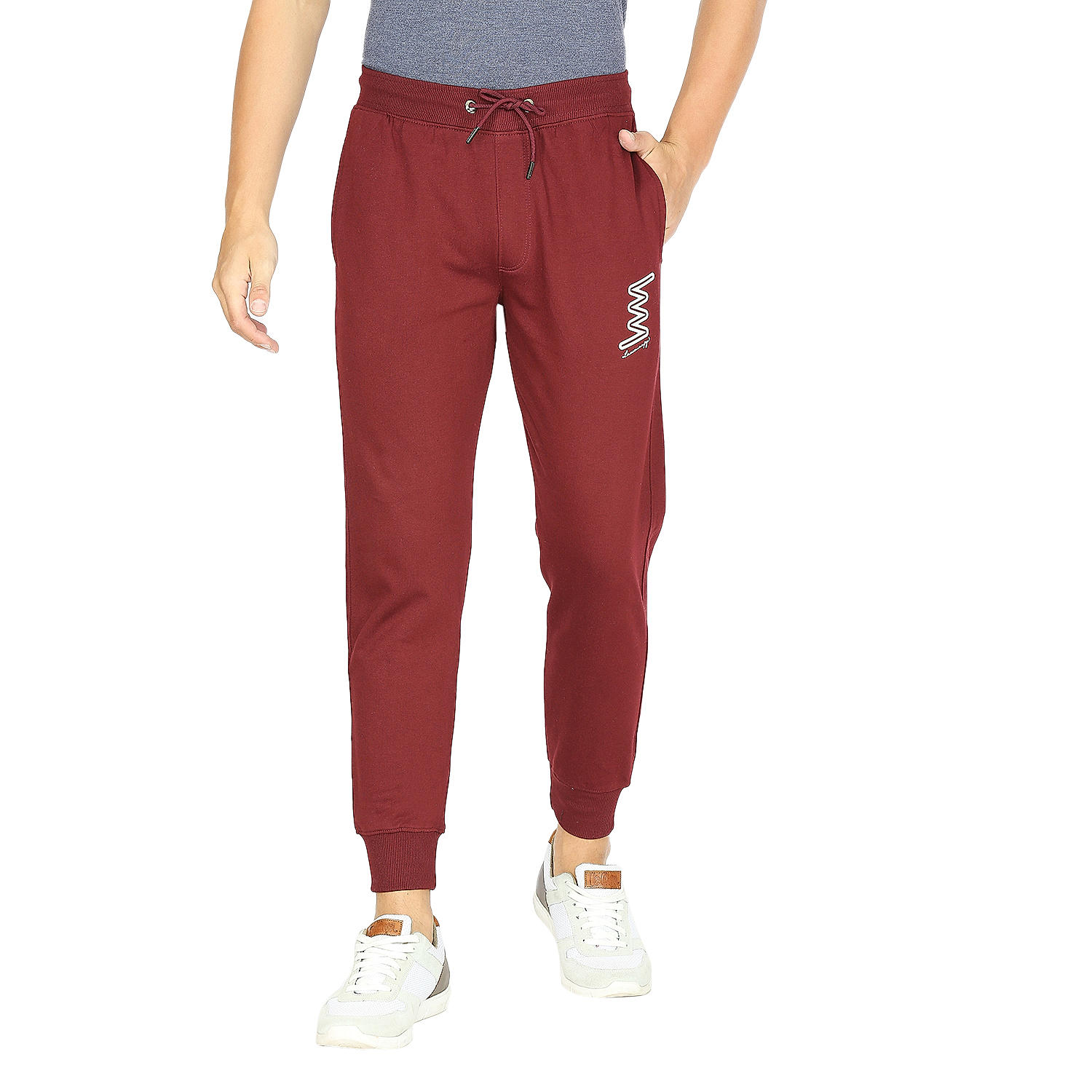 LAWMAN Solid Men Purple Track Pants