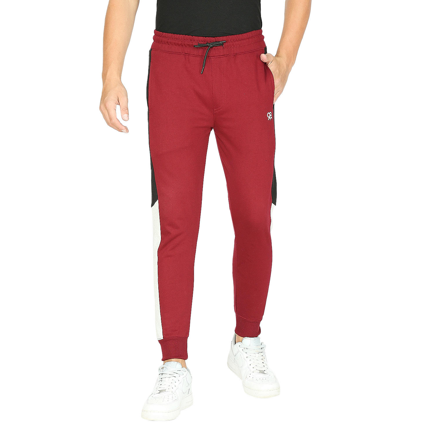 LAWMAN Solid Men Red Track Pants