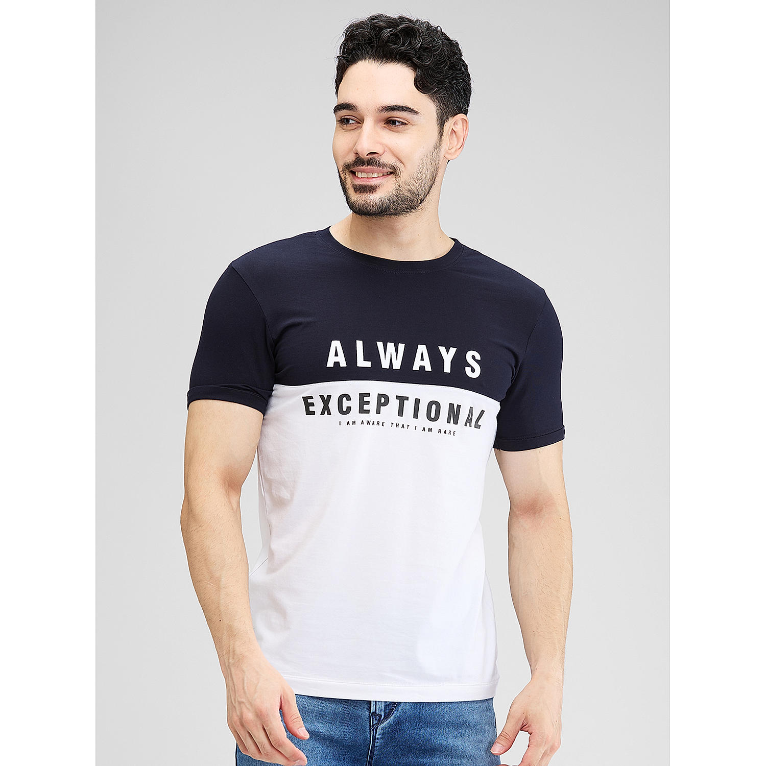 Lawman Round Neck Half Sleeves Printed Regular Fit T-Shirts