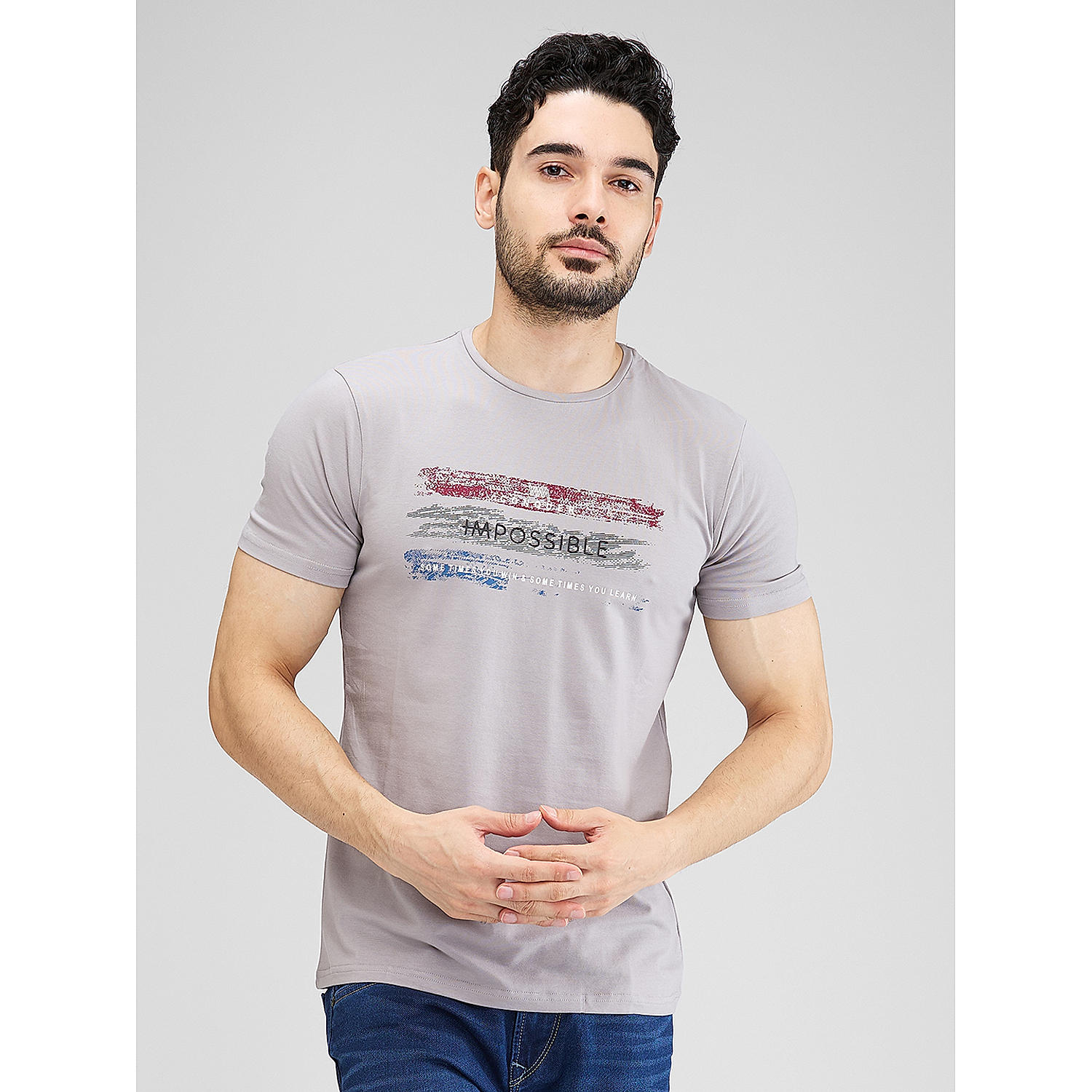 Lawman Round Neck Half Sleeves Printed Regular Fit T-Shirts