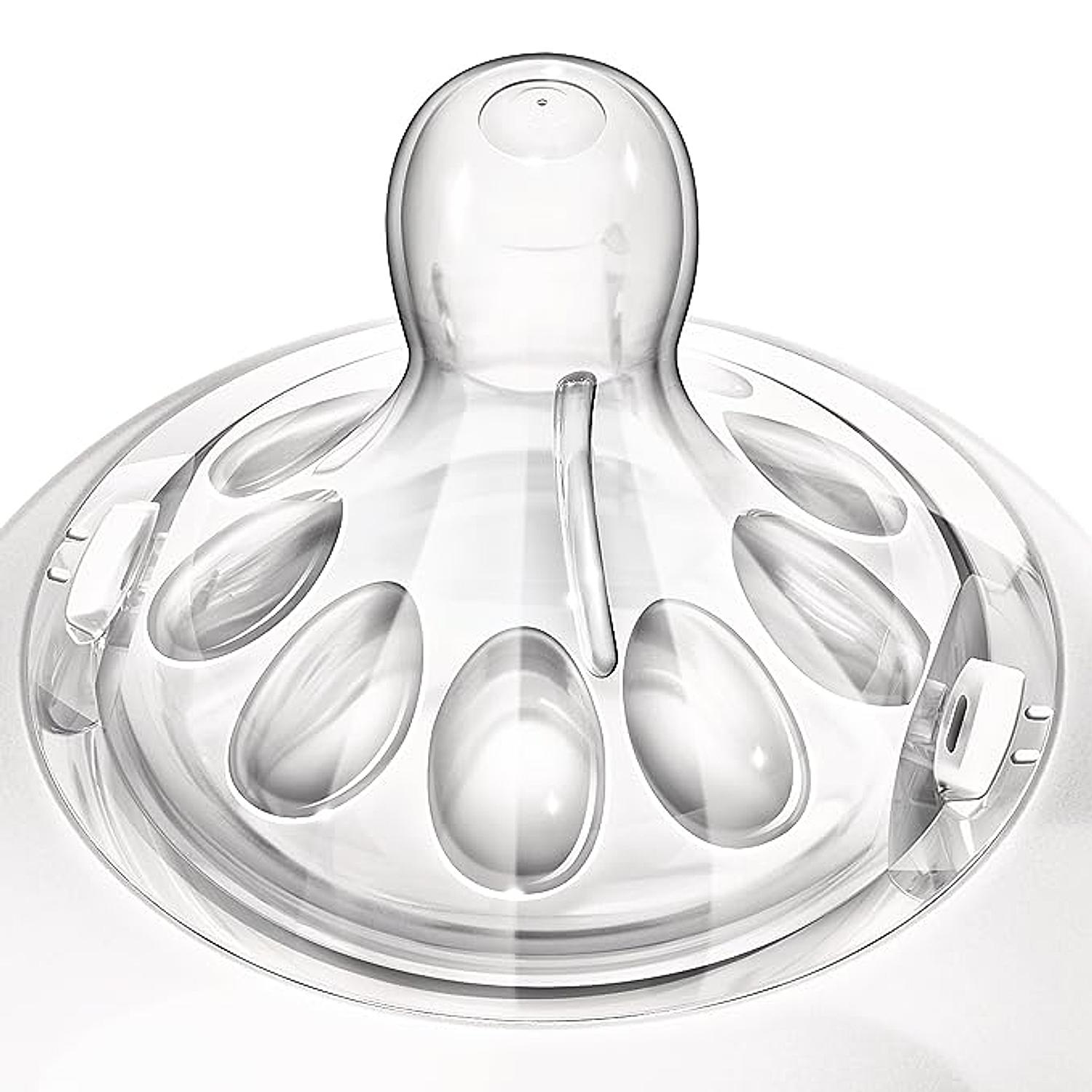 Philips AVENT Tetina Biberón anticólico, flujo 4 rápido, 6 m+, 4 unidades,  SCY764/04 : : Bebé