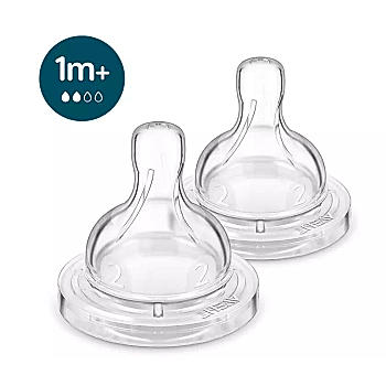 Avent- Anti Colic Teat for Babies aged 1 month and above | Flow 3 | Pack of 2 | BPA Free | SCY762/02