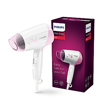 Hair Dryer- Thermoprotect Technology | On The Go Dryer | 3 Heat & Speed Settings | Quick, Gentle Drying for Shiny Hair | HP8120/00