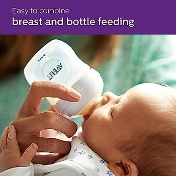 Avent Natural Bottle- | Ideal for 1 Month+ | Slow Flow | BPA Free | 260ml | No 1 Recommended Brand by Moms Worldwide | SCF033/10