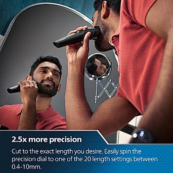 Pro Beard Trimmer - |  2.5X higher precision | Beard Sense Tech | 5 mins quick charge | BT3431/30