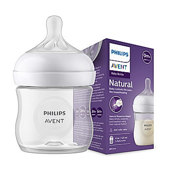 Avent- Natural Response Feeding Bottle for Newborn Babies | 125ml | Pack of 1 | | BPA Free | SCY900/01 