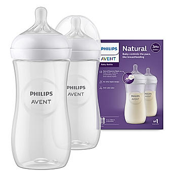 Avent- Natural Response Bottles for Babies aged 6 months and above | 330ml | Pack of 2 | BPA Free | SCY906/02