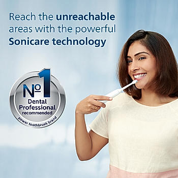 Sonicare Electric Toothbrush - | No 1 Dentist Recommended Sonic Toothbrush | Ideal for Sensitive Gums | HX3641/11