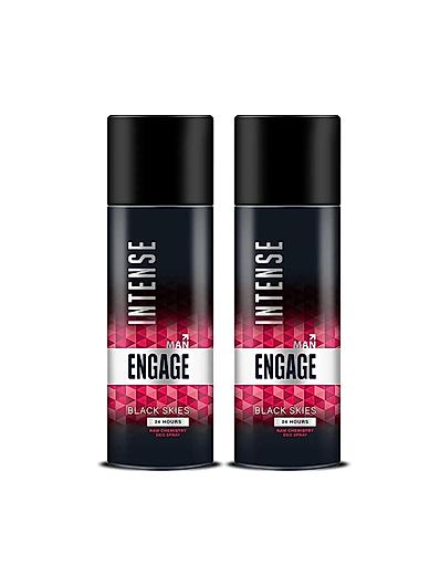 Intense Black Skies Deo Sprays For Men (Pack Of 2)