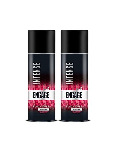 Intense Black Skies Deo Sprays For Men, 150ml (Pack Of 2)