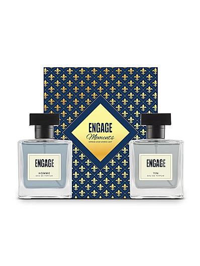 Engage Moments Luxury Perfume Gift for Men, Long Lasting, Birthday Gift, Fresh & Woody, Pack of 2, 200ml