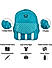 Raman Kido 27L Turquoise Blue Kids School Backpack 