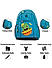 Raman Kido 23.5L Turquoise Blue Kids School Backpack 